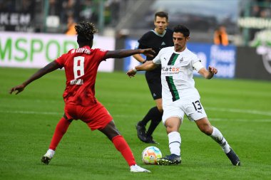 MOENCHENGLADBACH, GERMANY - 17 Eylül 2022: Bundesliga Borussia Monchengladbach - RB Leipzig