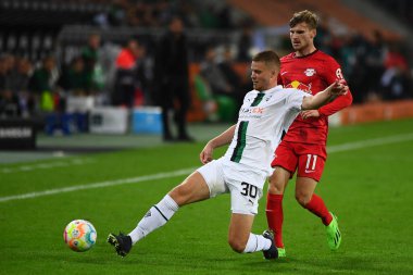 MOENCHENGLADBACH, GERMANY - 17 Eylül 2022: Bundesliga Borussia Monchengladbach - RB Leipzig