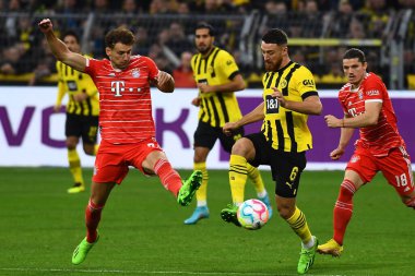 DORTMUND, GERMANY - 8 Ekim 2022: Bundesliga Borussia Dortmund Bayern Münih 'e karşı futbol maçı