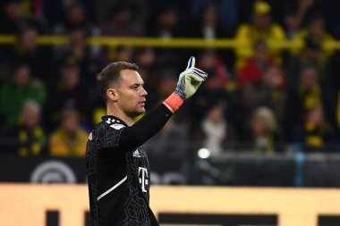 DORTMUND, GERMANY - 8 Ekim 2022 Manuel Neuer, Bundesliga Borussia Dortmund Bayern Münih 'e karşı futbol maçı
