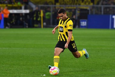 DORTMUND, GERMANY - 8 Ekim 2022: Bundesliga Borussia Dortmund Bayern Münih 'e karşı futbol maçı