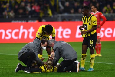 DORTMUND, ALMANY - 8 Ekim 2022: Marius Wolf. Bundesliga Borussia Dortmund Bayern Münih 'e karşı.