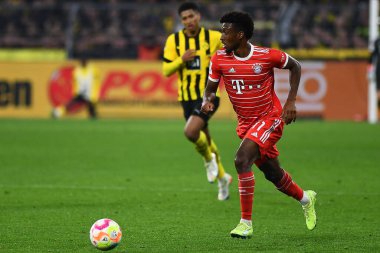 DORTMUND, ALMANY - 8 Ekim 2022 Kingsley Coman. Bundesliga Borussia Dortmund Bayern Münih 'e karşı.