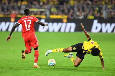 DORTMUND, GERMANY - 8 Ekim 2022: Bundesliga Borussia Dortmund Bayern Münih 'e karşı futbol maçı