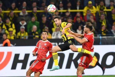 DORTMUND, GERMANY - 8 Ekim 2022: Bundesliga Borussia Dortmund Bayern Münih 'e karşı futbol maçı