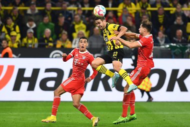 DORTMUND, GERMANY - 8 Ekim 2022: Bundesliga Borussia Dortmund Bayern Münih 'e karşı futbol maçı