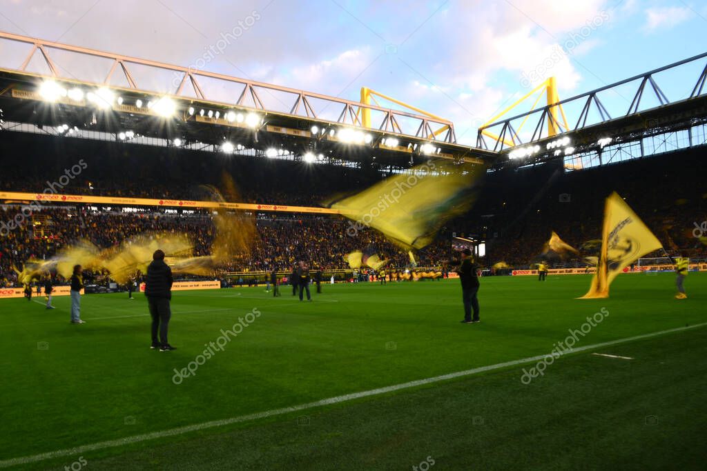 DORTMUND, GERMANY - OCTOBER 8, 2022: The football match of Bundesliga  Borussia Dortmund vs Bayern Munich