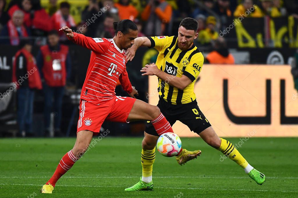 DORTMUND, GERMANY - OCTOBER 8, 2022: The football match of Bundesliga  Borussia Dortmund vs Bayern Munich