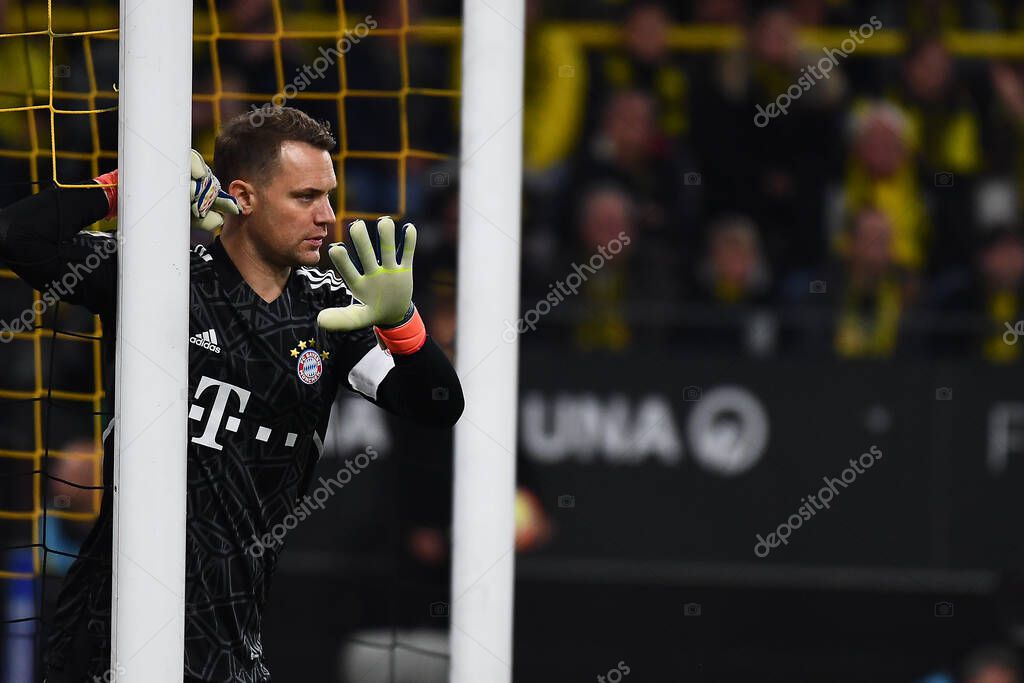 DORTMUND, GERMANY - OCTOBER 8, 2022: Manuel Neuer ,The football match of Bundesliga  Borussia Dortmund vs Bayern Munich