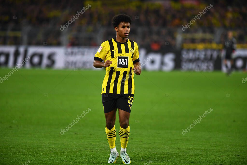 DORTMUND, GERMANY - OCTOBER 8, 2022: Karim Adeyemi. The football match of Bundesliga  Borussia Dortmund vs Bayern Munich
