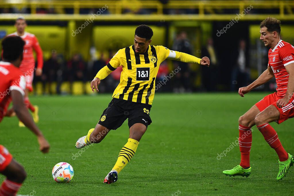DORTMUND, GERMANY - OCTOBER 8, 2022: Jude Bellingham, The football match of Bundesliga  Borussia Dortmund vs Bayern Munich