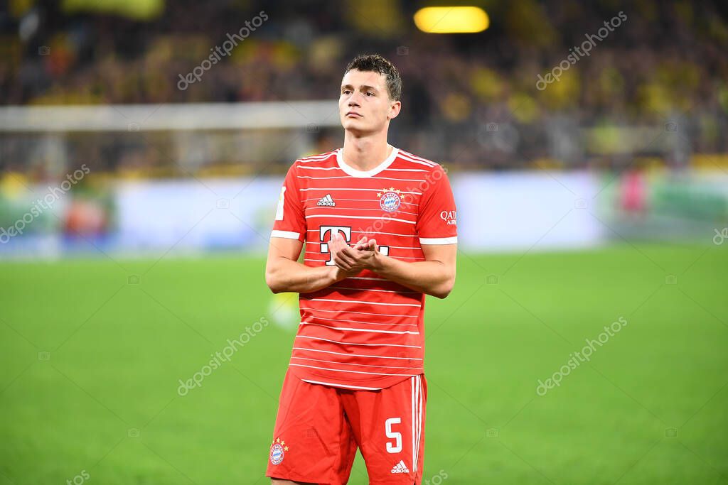 DORTMUND, GERMANY - OCTOBER 8, 2022: Benjamin Pavard. The football match of Bundesliga  Borussia Dortmund vs Bayern Munich
