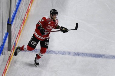 COLOGNE, Almanya - 4 Ekim 2022 STANISLAV DIETZ. Hokey maçı DEL Koelner Haie - REV Bremerhaven (Fischtown Pinguins)