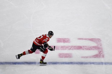 COLOGNE, Almanya - 4 Ekim 2022 STANISLAV DIETZ. Hokey maçı DEL Koelner Haie - REV Bremerhaven (Fischtown Pinguins)