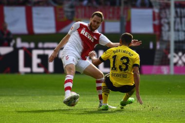 KOELN, GERMANY - 01 Ekim 2022: Bundesliga 1.FC Koeln Borussia Dortmund 'a karşı futbol maçı