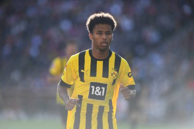 KOELN, ALMANY - Ekim 01, 2022: Karim Adeyemi. Bundesliga 1.FC Koeln, Borussia Dortmund 'a karşı.