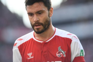 KOELN, ALMANY - Ekim 01, 2022: Jonas Hector (kaptan). Bundesliga 1.FC Koeln, Borussia Dortmund 'a karşı.