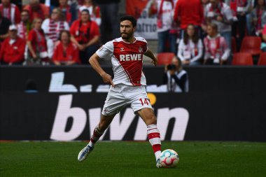KOLOGNE, ALMANA 16 Ekim 2022: Jonas Hector. Bundesliga 1 'in futbol maçı. FC Koeln, FC Augsburg 'a karşı. Rhein Enerji Stadyumu Futbol Stadyumu. 