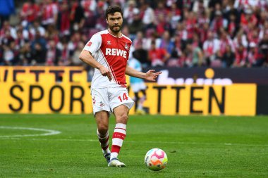 KOLOGNE, ALMANA 16 Ekim 2022: Jonas Hector. Bundesliga 1 'in futbol maçı. FC Koeln, FC Augsburg 'a karşı. Rhein Enerji Stadyumu Futbol Stadyumu. 