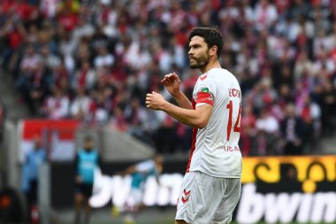 KOLOGNE, ALMANA 16 Ekim 2022: Jonas Hector. Bundesliga 1 'in futbol maçı. FC Koeln, FC Augsburg 'a karşı. Rhein Enerji Stadyumu Futbol Stadyumu. 