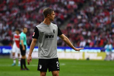KOLOGNE, ALMANA 16 EKİM 2022: Robert Gumny. Bundesliga 1 'in futbol maçı. FC Koeln, FC Augsburg 'a karşı. Rhein Enerji Stadyumu Futbol Stadyumu. 