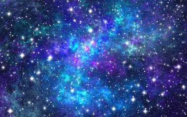 Yıldızlı mavi arkaplan