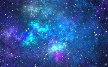 Yıldızlı mavi arkaplan