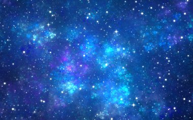 Yıldızlı mavi arkaplan