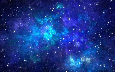 Yıldızlı mavi arkaplan