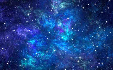 Yıldızlı mavi arkaplan