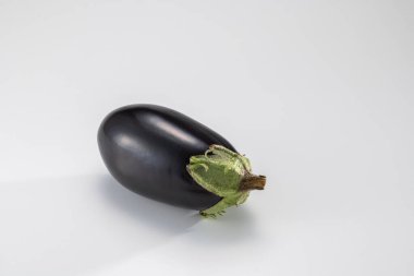 Tarlada toplanan taze ve lezzetli patlıcanlar.