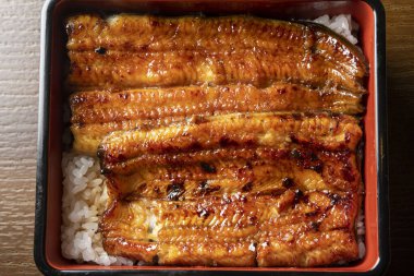 Geleneksel yemekler taze Japon yılan balıklarıyla pişirilir.