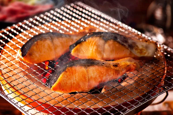 Fresh Delicious Grilled Salmon — Stock Photo, Image