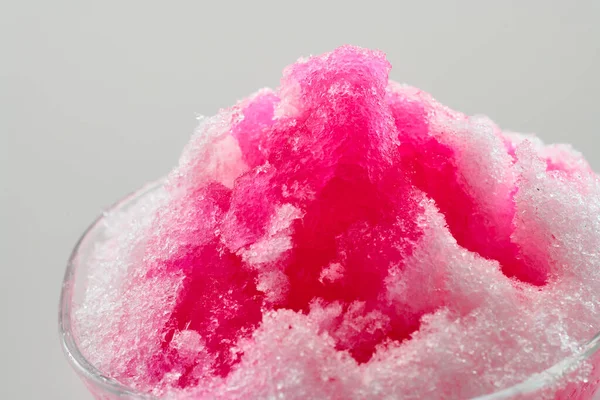 Shaved Ice Lots Delicious Syrup Eaten Hot Summer — Foto Stock