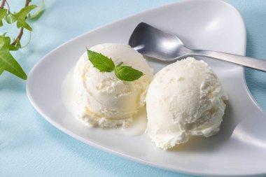 Delicious soft ice cream made with fresh milk