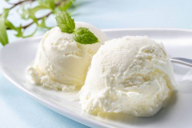 Delicious soft ice cream made with fresh milk