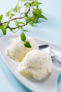 Delicious soft ice cream made with fresh milk