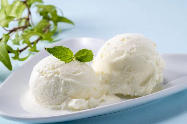 Delicious soft ice cream made with fresh milk