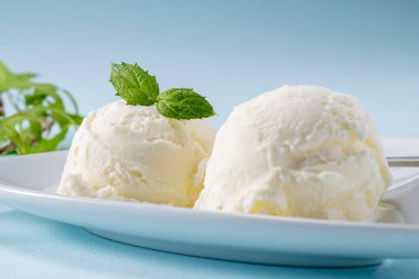 Delicious soft ice cream made with fresh milk