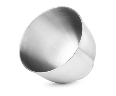 Gıda işlemci kasesi beyaz arka planda izole.