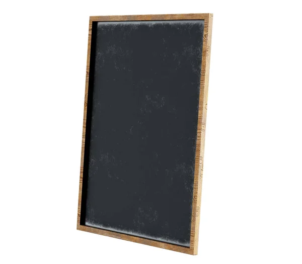 Wooden Sign Board Black Frame Render — Stock Photo, Image