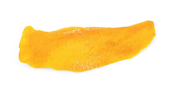 Kurutulmuş Mango Beyaz Tabakta Yatıyordu — Stok fotoğraf