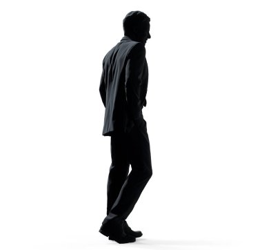 İş adamları bilgi arkaplanı 3D görüntüleme konusunda ofiste el sıkışıyor