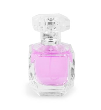 Parfüm şişesi maketi, boş kozmetik şişeleri şablonu. Paket tasarımı.