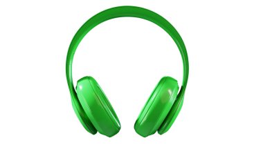 3B görüntüleme kulaklıkları beyaz arkaplanda izole edildi