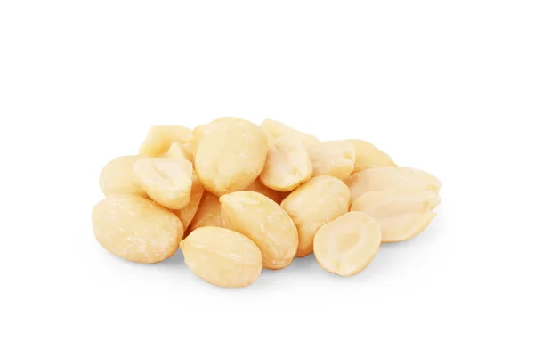 Fresh Peanuts Snack Isolated White Background — Stock Photo, Image