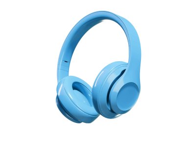 3B görüntüleme kulaklıkları beyaz arkaplanda izole edildi