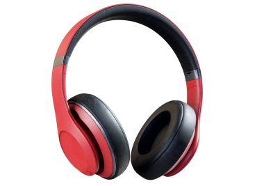 3B görüntüleme kulaklıkları beyaz arkaplanda izole edildi