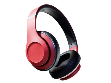 3B görüntüleme kulaklıkları beyaz arkaplanda izole edildi