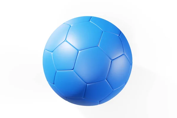 Balón Fútbol Dorado Aislado Sobre Fondo Blanco Render —  Fotos de Stock
